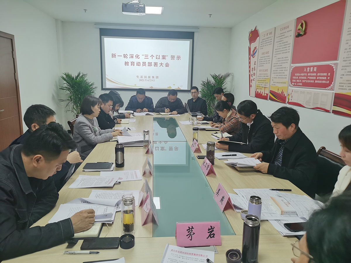 屯溪區(qū)國投集團召開新一輪深化“三個以案”警示教育動員部署大會